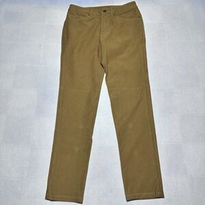 Lululemon ABC Slim Utilitech Pants Mens 28x30 Burnt Caramel‎ Stretch Jean Active
